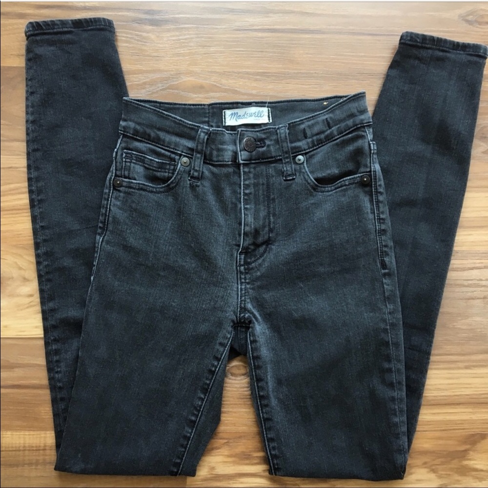 Madwell dark grey pants high rise.